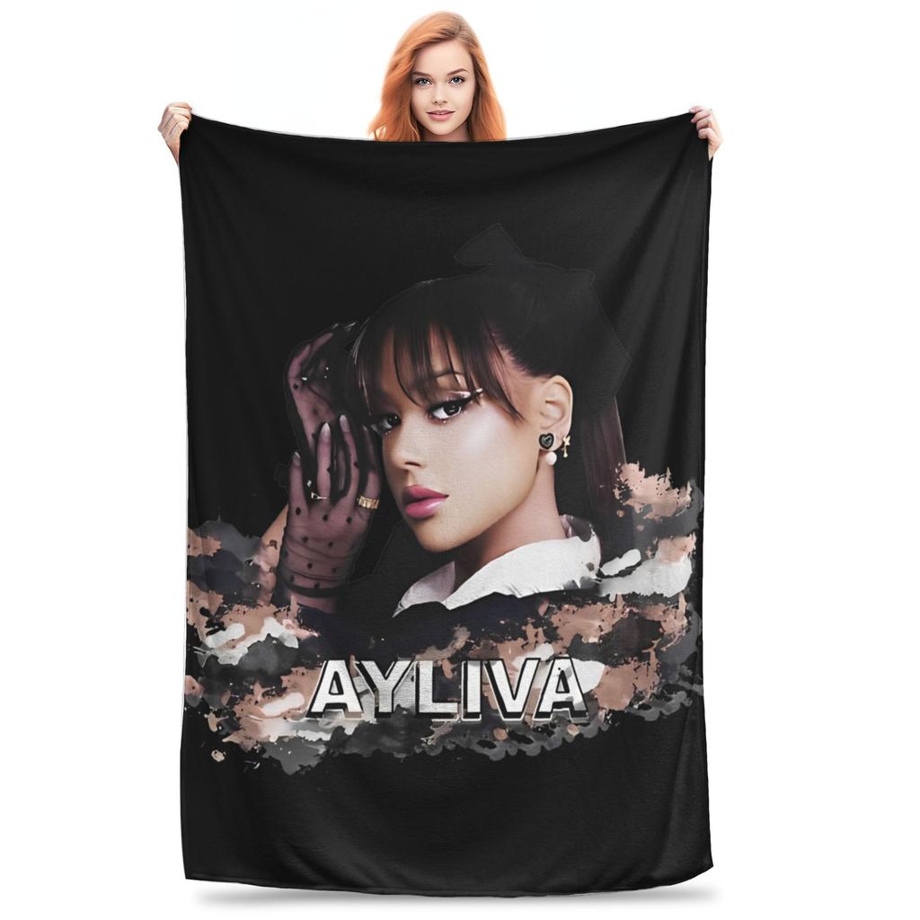Ayliva Pop Singer Music Blanket  Flannel Novelty Breathable Throw Blankets for Home Restaurant Summer,