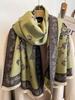 Luxury Cashmere Women Scarf Winter Animal Print Scarve Pashmina Mujer Female Foulard Bufanda Blanket Shawl Echarpe Pareo