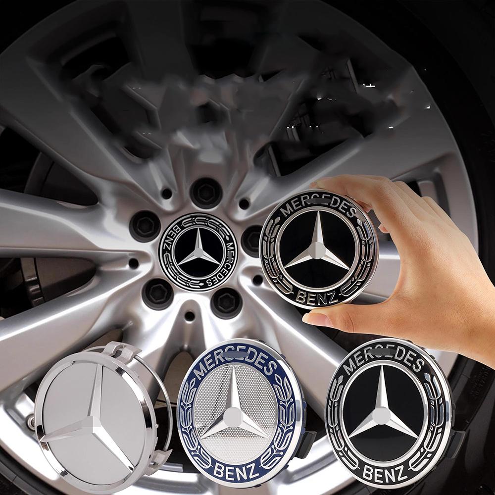 4Pcs 75MM Car Wheel Center Cover Hub Caps Replacement For Mercedes Benz AMG A E C G M R S Class W176 W204 W212 GLC CLA GLA W211