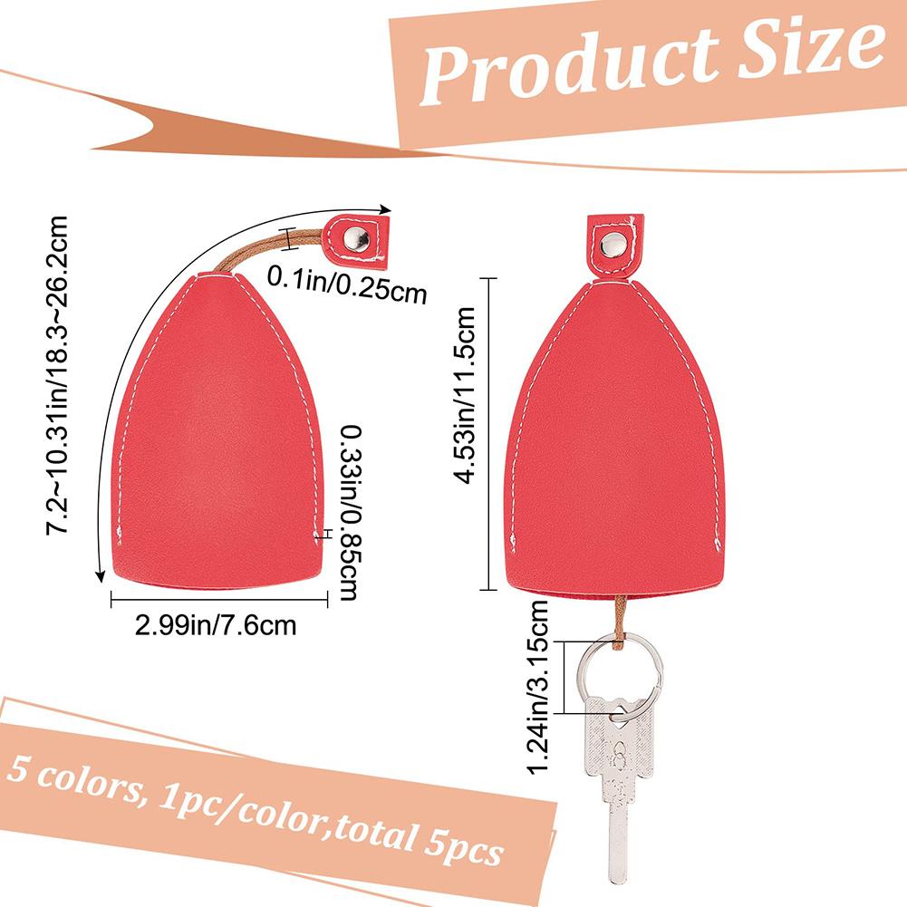 Schwarz Gelb Rot Rosa Blau. Schlüsseletui mit kreativem Auszug