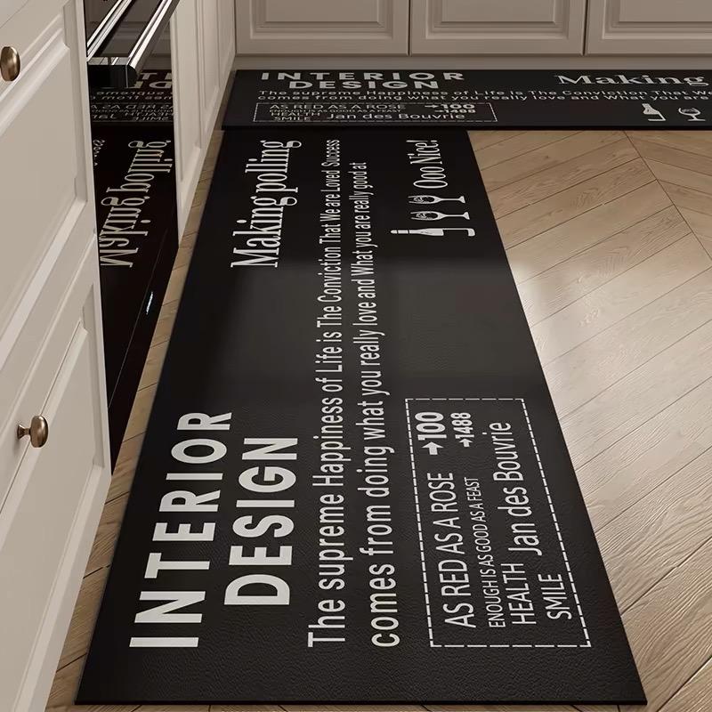 American Light Luxury Kitchen Special Diatom Mud Mat Absorbent, Dirt Resistant, Non-Slip Mat Home Long Foot Mat