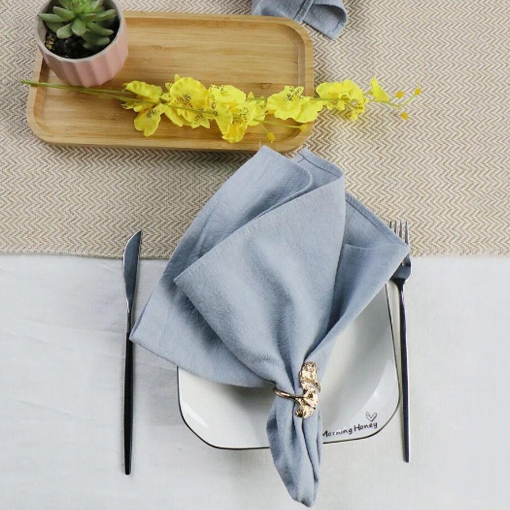 Soft Cotton Linen Napkin Table Decoration Placemat Party Supply Tea Towel  Banquet