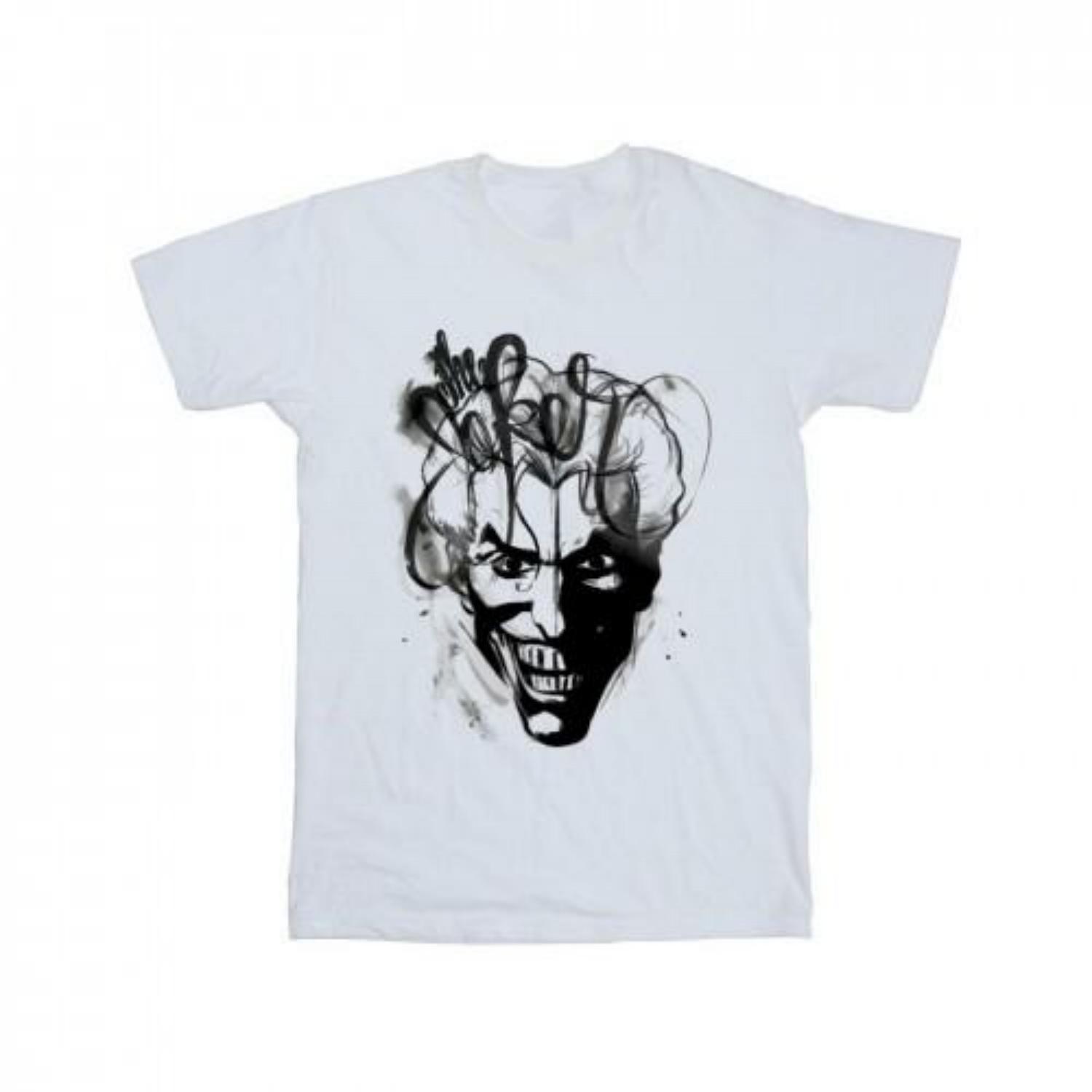 Batman Womens_Ladies The Joker Sketch Cotton T-Shirt S