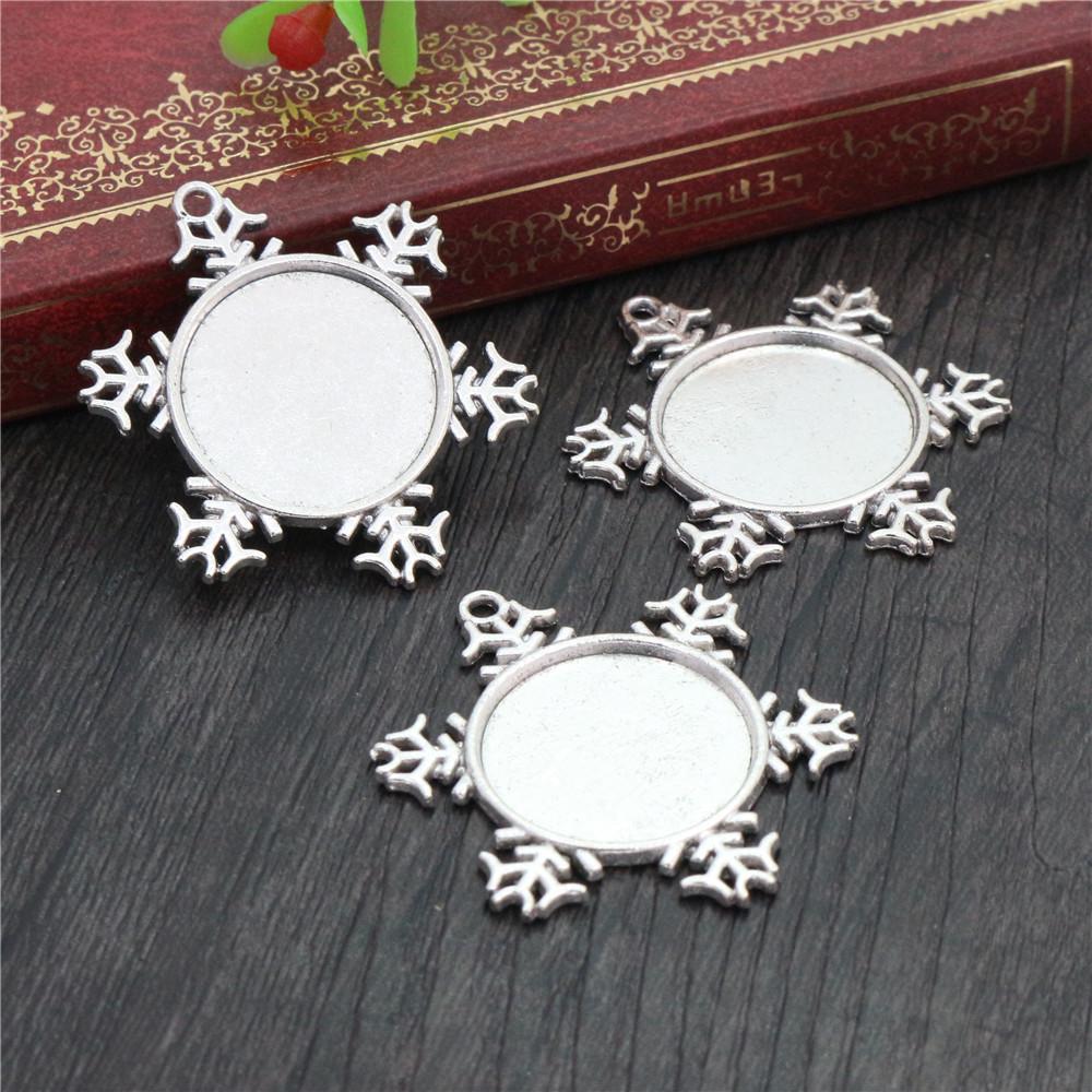10pcs 20mm Inner Size Antique Silver Plated Bronze Rose Gold Black Classic Style Cabochon Base Setting Charms Pendant