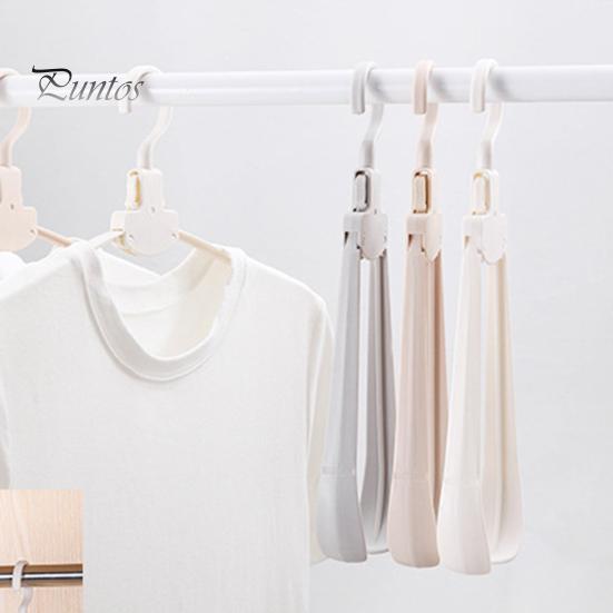 10Pcs Foldable Plastic Clothes Hangers Foldable Design Stable Durable Load-Bearing Design Not Easily Deformed Clothes Drying Racks