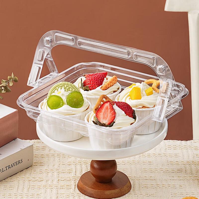 4-Cavity Cupcake & Muffin Packaging Boxes