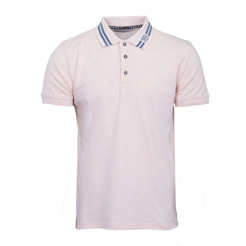 Men's Short-sleeved Polo Shirt with Logo and Piping BILL TORNADE
