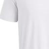 Under Armour Movement Solid Color Round Neck Comfortable Breathable Short Sleeve T-Shirt Men Tops White 1387389-100
