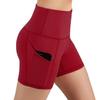 Kısa Pantolon Slim Fit Ter Emici Büyük Beden Yüksek Bel Spor Şortu Koşu İçin