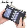 Short Men's Wallet Korean Version Multi Card Driver's License Zipper Buckle Leather Ticket Holder