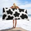 Black And White Pattern Designed Beach Towel Large Towel, Super Absorbent, Quick-Dry, Fashionable Decorative Beach Towel Bath