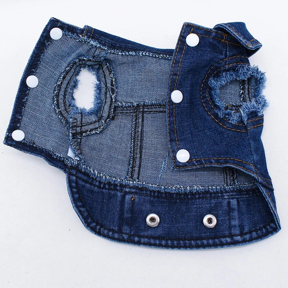 Spring Fashion Denim Dog Jacket, Classical Puppy Clothes for Small Dogs, Chihuahua Jeans, Personalized Pet Costume, 2026