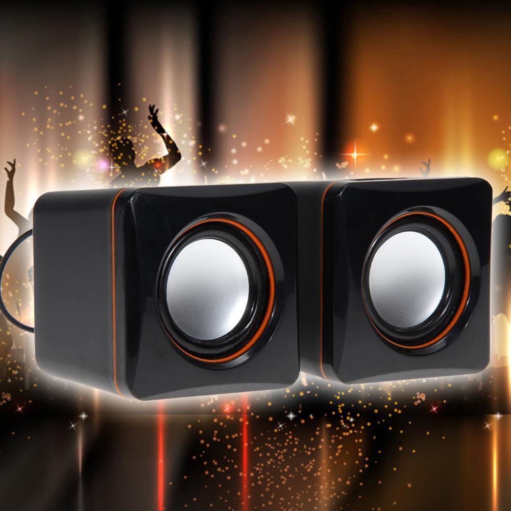 USB Wired Computer Speaker Desktop Speaker Sound Box Mini Subwoofer Loudspeaker for Computers Laptops Desktop