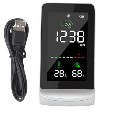 Air Quality Monitor LCD Screen Real Time Monitoring Portable Indoor Temperature and Humidity Tester