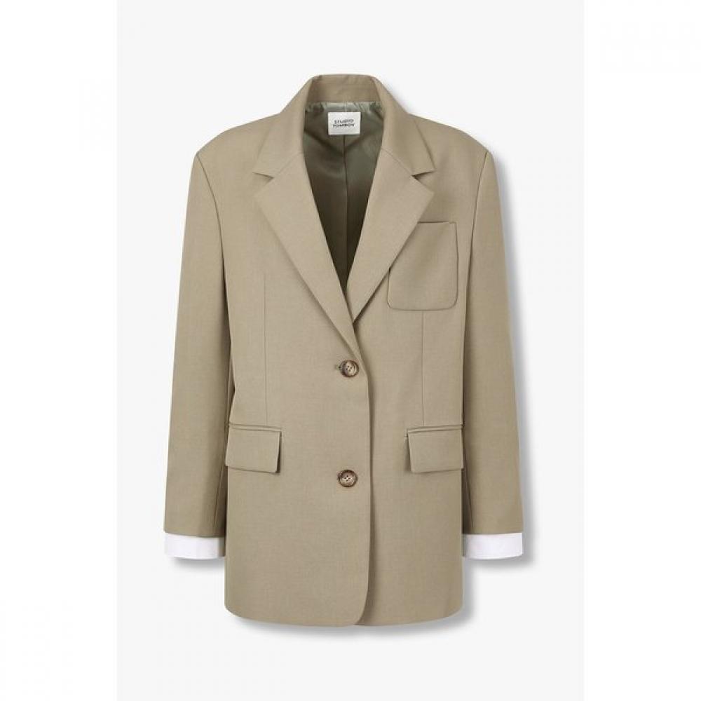 Studio Tomboy Sleeve Layered Patch Jacket 9106312102