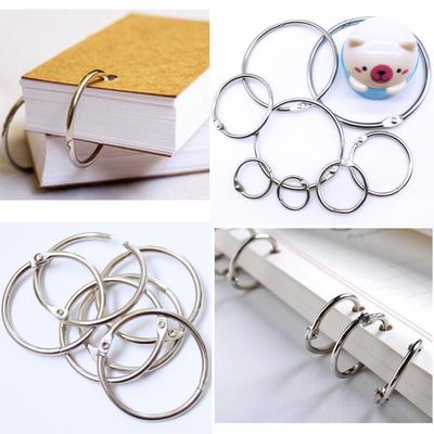 Binding Supplies Loose-leaf Book Hoops Hinged Rings Keychain Circle Book Binder Metal Ring Binder