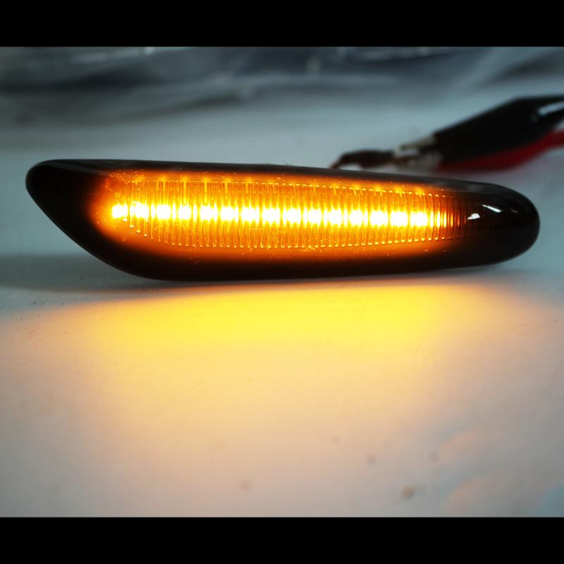 2pcs for BMW Led Dynamic Side Marker Turn Signal Light Sequential Blinker Light for E90 E91 E92 E93 E60 E87 E82 E46 Error Free