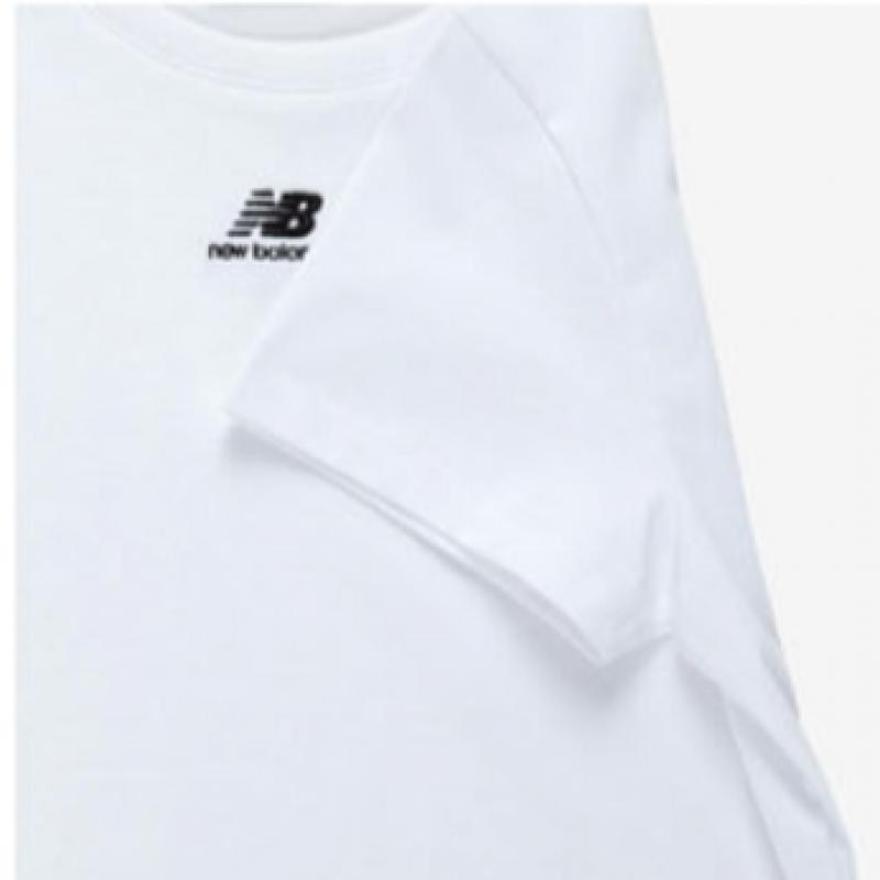 New Balance Half Club  Nbned2w582 Wh CenTer Logo Slim FiT ShorT Sleeve Tee Women S T ShirT