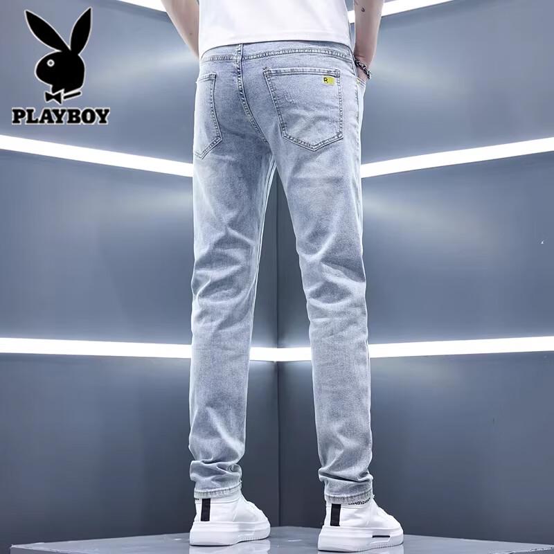 PLAYBOY Men's Slim-Fit Straight Jeans