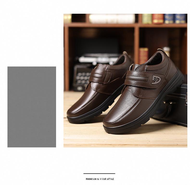Vyriški natūralios odos slip-on laisvalaikio batai britiško stiliaus - 2025 m. ruduo