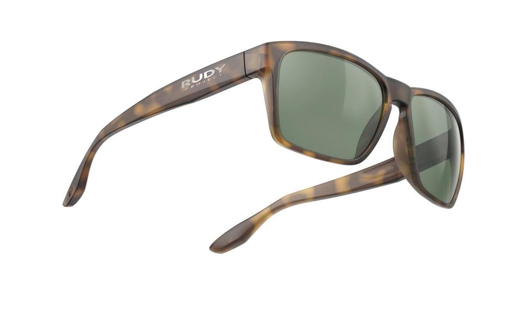 RUDYPROJECT Spinhawk Edge Demi Brown Matte Green Lens 60mm Sunglasses, Frame, Lens, SP900140-0000, Width