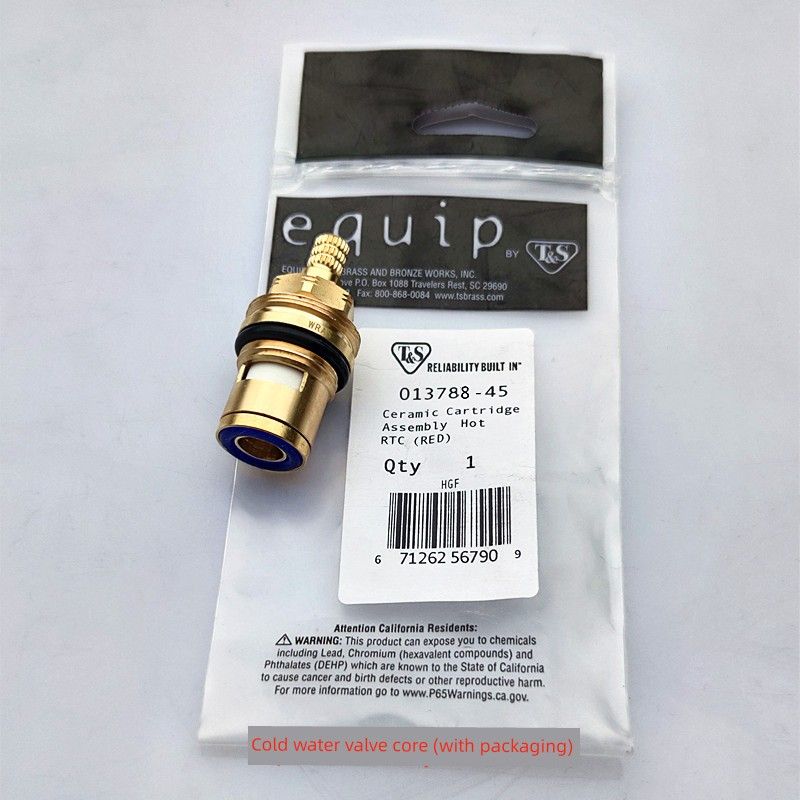 Faucet 100% Copper Valve Element Tianshi Faucet Star Basin Mixed Hot and Cold Water Ceramic Valve Core Handle 013787-45