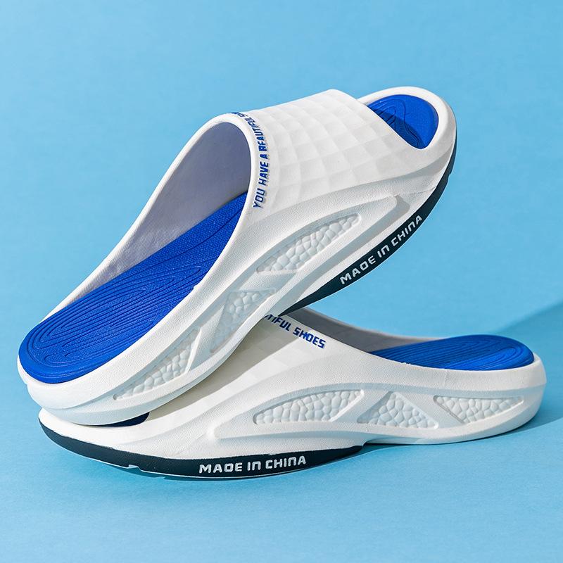 Men Summer Slippers Thick Sole 2024 New Arrival Super Soft Indoor Outdoor Non-Slip Slides Boys Girls Sandals Beach Slippers Men