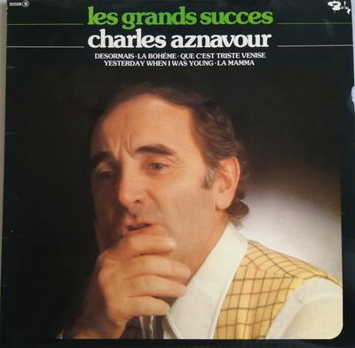 LP Record CHARLES AZNAVOUR  Les Grands Succes 80598 Barclay 1976 France Pop Used