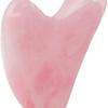 Pink crystal jade, crystal stone scraping board, heart-shaped, face, sheep horn, natural stone, beauty powder, beauty natural powder crystal