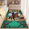 Wild West Wolf Rider Carpet suitable as a non-slip mat for the living room or bedroom sofa