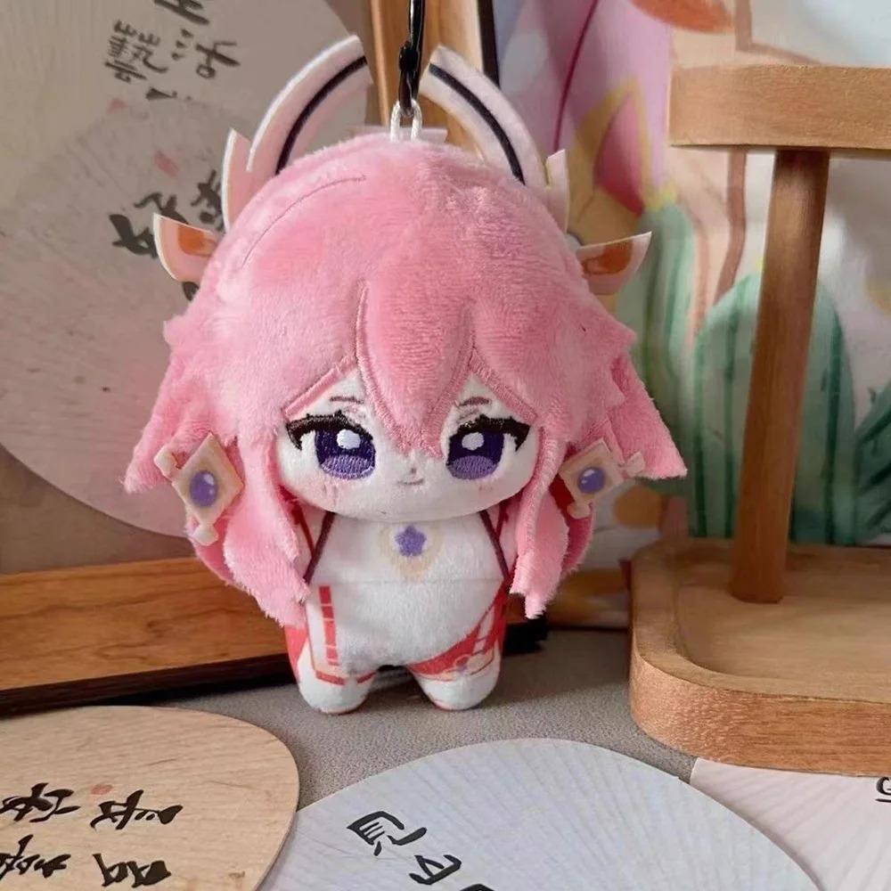 Genshin Impact Plush Dolls Venti Xiao Focalors Scaramouche Yoimiya Furina Kazuha Yae Miko Bag Pendant Keychain Stuffed Toys Gift
