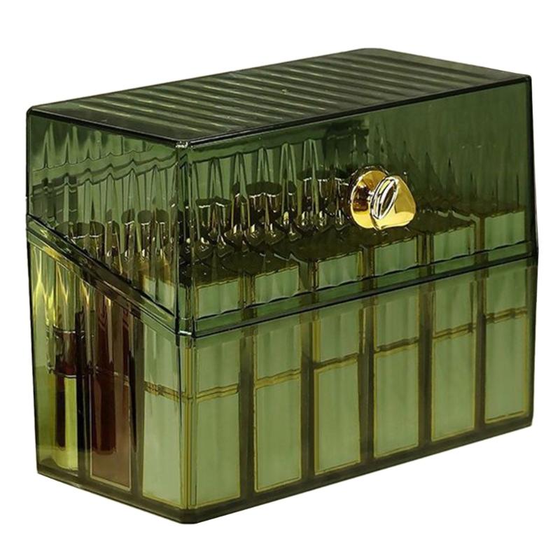 Desktop Lipstick Cosmetic Storage Box Organizer School Office Sundries 1 зелёный