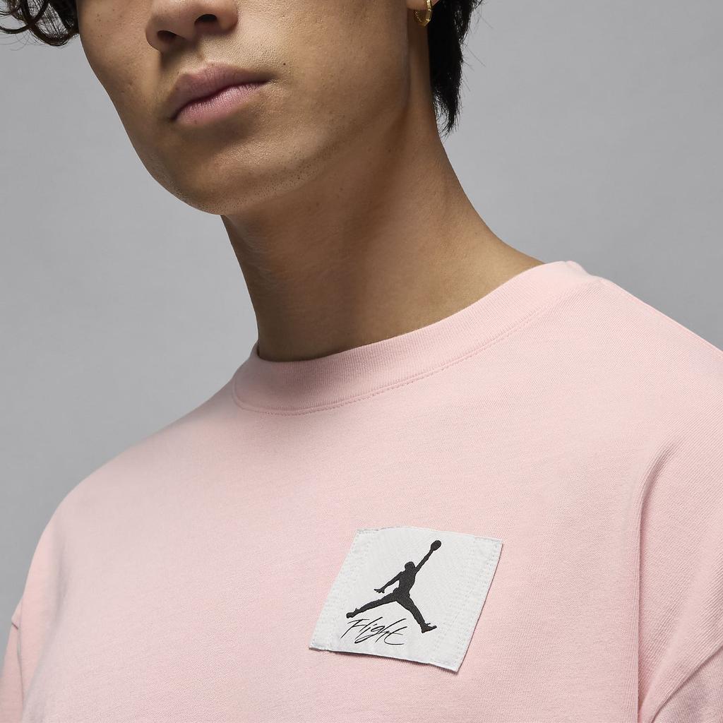 Jordan Flight Essentials T Shirts Men's Pink Crew Neck Moderate DZ0605-622