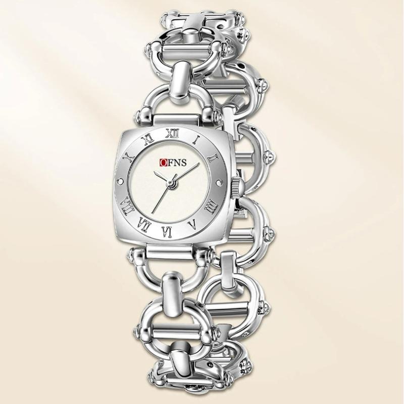 Fashion Rectangle Women Watches Ladies Stainless Steel Strap Waterproof Quartz Wristwatches Reloj Mujer