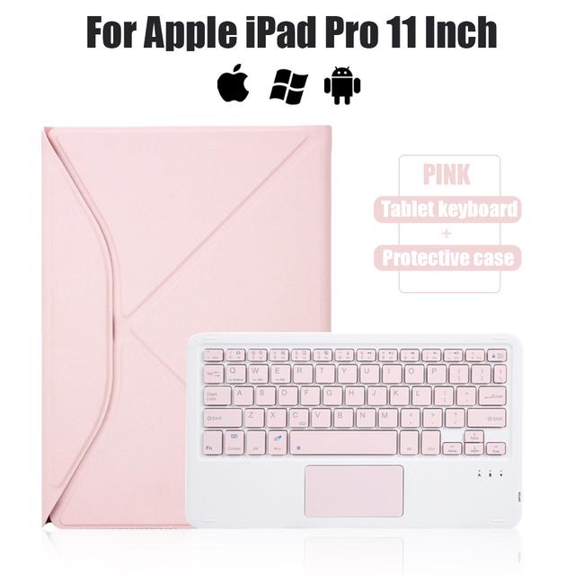 Touchpad Keyboard Case For Apple iPad Pro 11 Inch 2021 2020 Wireless Bluetooth Bracket Detachable Magnetic Protective Cover