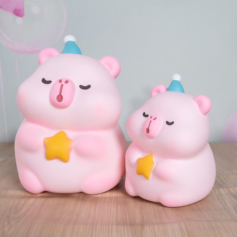 Model Kid Money Bank Large Capacity Capybara Money Organizer Jar Bedroom Den Dresser