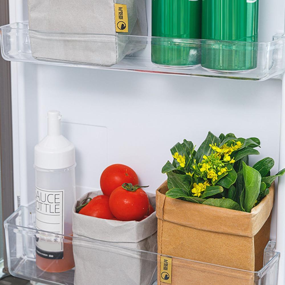 Waterproof Kraft Paper Bag Reusable Waterproof Bag Snacks Bags Kraft Storage Bags  Food Storage