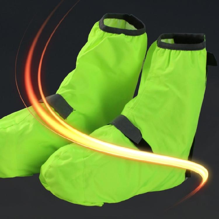 Polyester Shoe Cover with Reflective Safety Features for Walking Joggings Fishing Secure Elastic Bands Nonslip Design