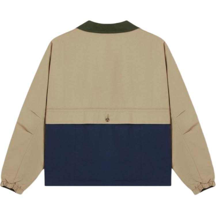 Levis Simple Comfortable Versatile Color-Block Casual Loose Long Sleeve Jacket Men Jacket Blue-Brown Green 001HW-0000