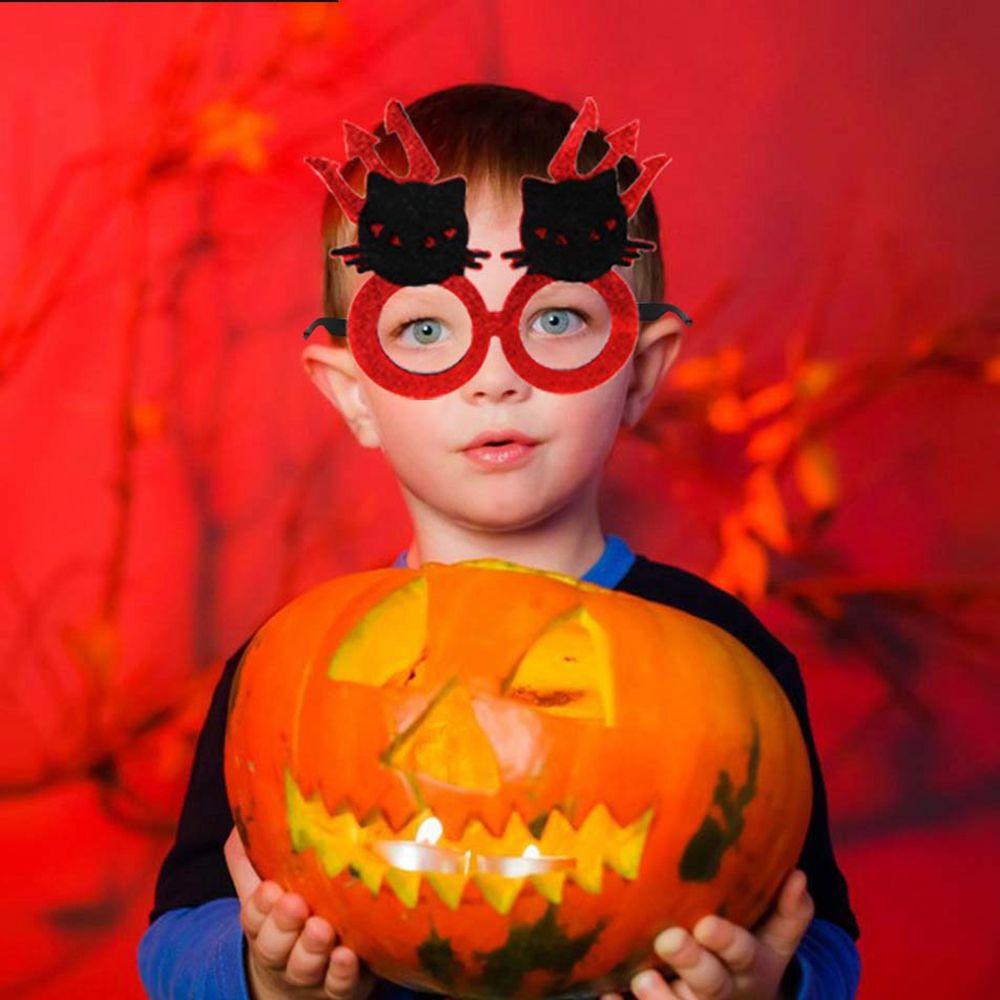 Skull Head Eyeglasses Frames Cobweb Ghost Halloween Decoration Glasses Pumpkin Halloween Dress Up