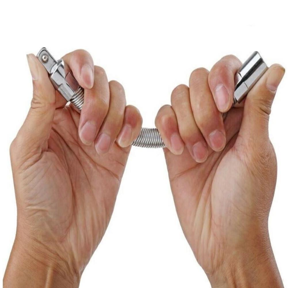 Flexible Stecknussverlängerung 1 Stück 45# Stahl 90-Grad Biegung Kombinationsschlüssel