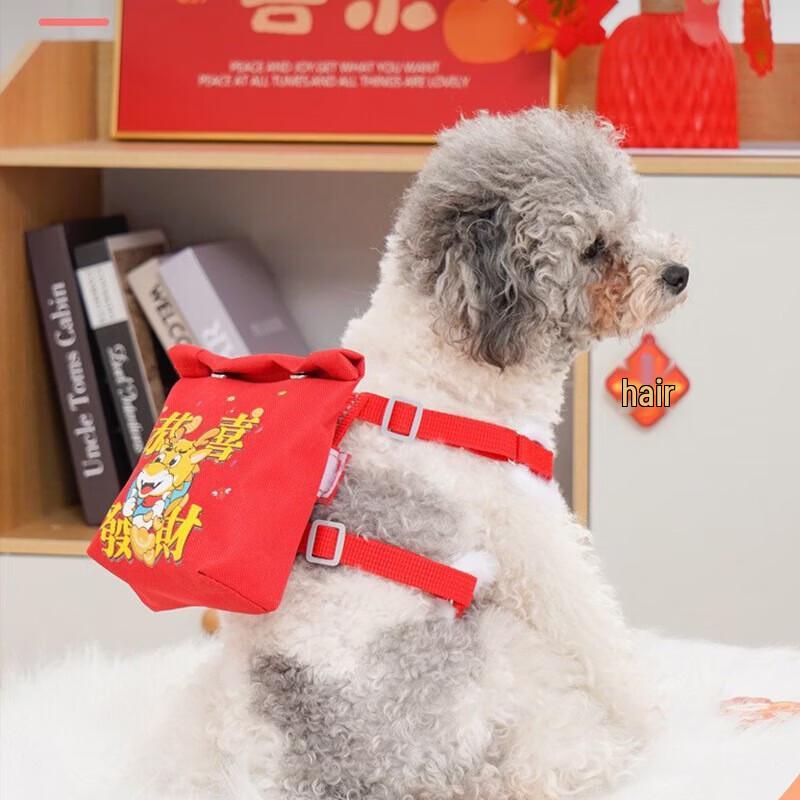 Pet Plush Backpack Harness & Leash Set
