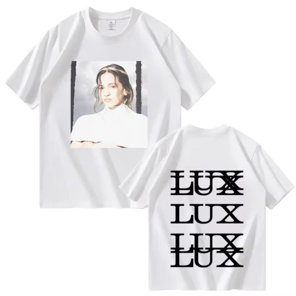 Rosalía LUX T-shirt Nuovo Album Harajuku Grafica Oversize Uomo Donna Manica Corta Top Moda Maschile Accogliente Musica Pop Streetwear