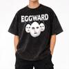 Eggward Lustiges Meme Parodie Egg Edward T-Shirt Hip Hop Gewaschen Kurzarm Harajuku T-Shirts für Männer Frauen Streetwear Sommer T-Shirts