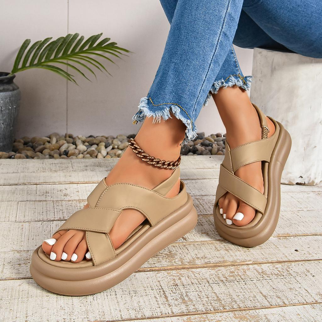 Fashion Women's Wedge Sandals NEW Summer New Fashion Casual Comfortable Peep Toe Platform Sandals Elegant Women Heels