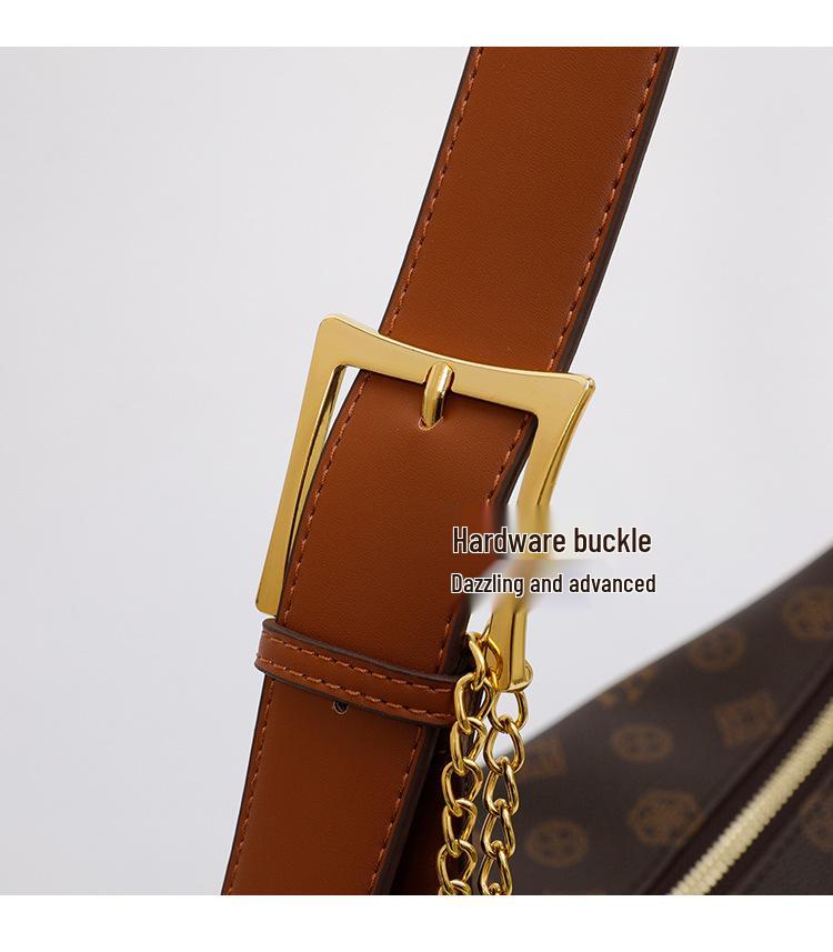 2025 Vintage Crescent Shoulder & Crossbody Bag - High-End Women's Fashion Handbag