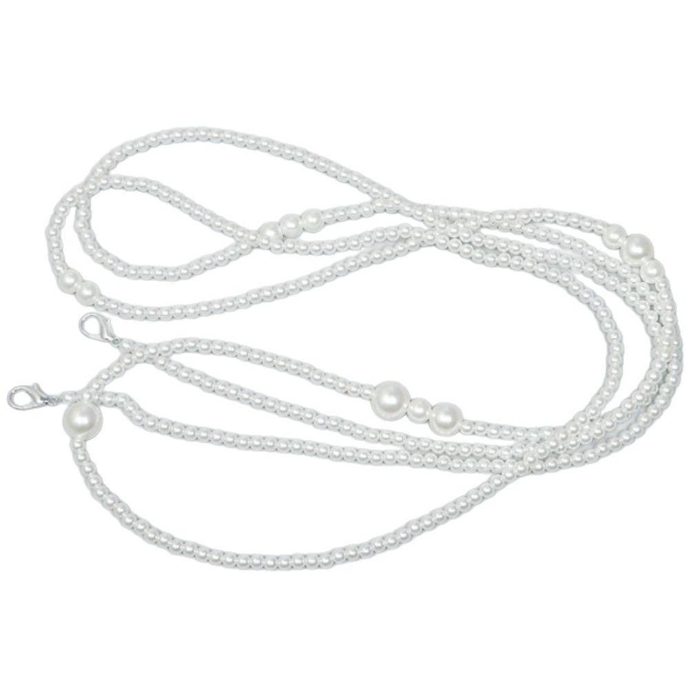 Multilayer Retro Pearl Body Chain Elegant Women Necklace Belt Clothing Accessories Pearl Waist Chain