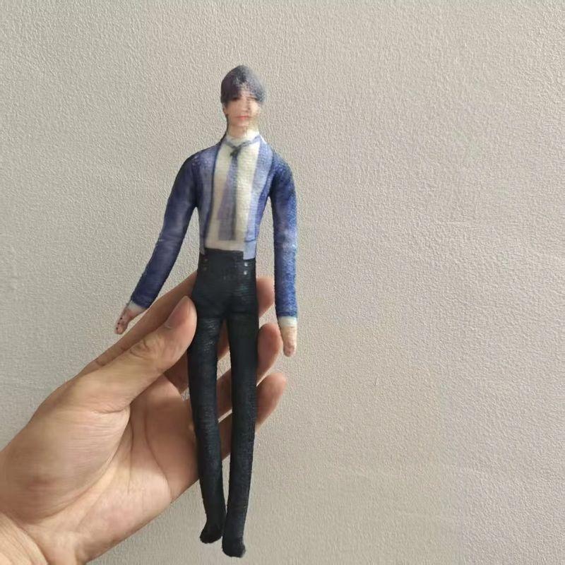 Costume Play Figure Love And Deepspace Lemurian Sea God Wire Skeleton Figure Slender Twistable Animation Design Plush-Filled Figures Present
