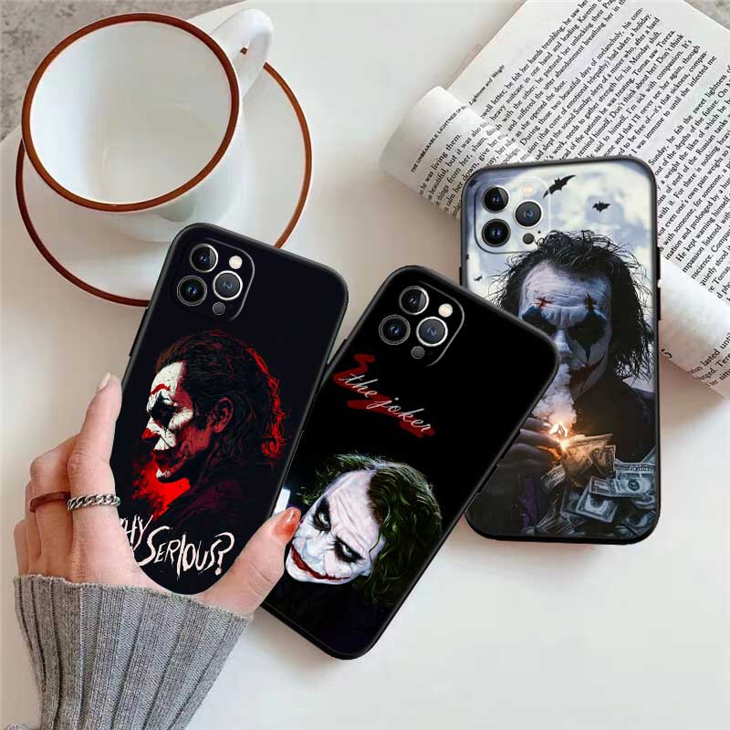 RE40 Joker New High-End Shell Phone Case for iPhone 16 15 14 13 12 Pro Max Plus Mini