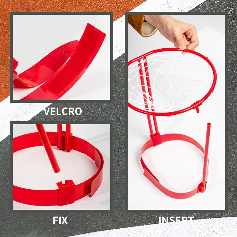 2 confezioni di canestro da basket per bambini e adulti, gioco di carnevale, fascia per la testa con rete da basket regolabile con 20 palline